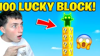 LABUBU NA WIEŻY z 100 LUCKY BLOCK! 😱 (Minecraft)