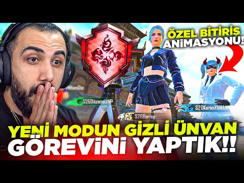 EKİPLE YENİ MODDA EN GİZLİ NADİR ÜNVAN GÖREVİNİ YAPTIK!! 😱 (BEDAVA SET VERİYOR) | PUBG MOBILE