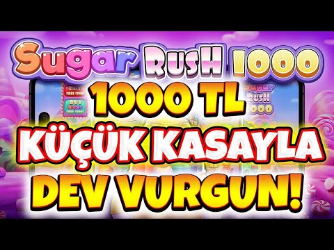 Sugar Rush Küçük Kasa | Küçük Kasayla Dev Vurgun, Full Kasa Bastık | Slot Oyunları Büyük Kazançlar