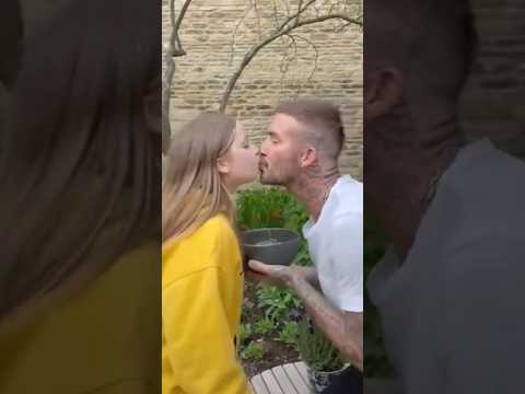 Daddy is cool | Beckham and his girl #shorts #messi #davidbeckham #intermiami #harperbeckham #viral