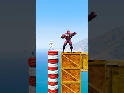 GTA 5: POWER VS SKIL, HELP SPIDER-MAN 🤯🥹 #shorts #gta5