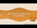 Exploring Equivalent Fractions with Visual Models