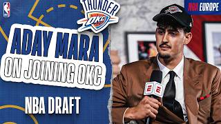 "I Think I Will Play Against Wemby A Lot" 🇪🇸 | Aday Mara Reacts to Being Drafted by OKC!