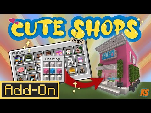 CUTE SHOPS ADDON Instantly Builds 20+ Structures in Minecraft Survival