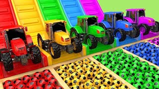 TOY CARTOON TOY HELICOPTER & VIDEO CRANE, JCB, TRACTOR, BUS, TRAIN, CAR, TOYS KID | Wheel On The Bus
