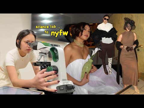 College JEOrney📚 from the science lab.. to NYFW ! (runway shows, grwm, nyc stroll)