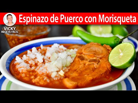 ESPINAZO DE PUERCO CON MORISQUETA | Vicky Receta Facil