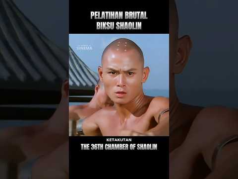 PELATIHAN BRUTAL BIKSU SHAOLIN 💪🔥 #alurceritafilm #shorts