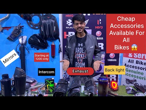 Bike Modification Accessories Available 😘 Very Cheap Price 😱 | Exhaust & Begs & Intercom 📞 #video