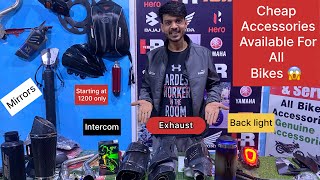 Bike Modification Accessories Available 😘 Very Cheap Price 😱 | Exhaust & Begs & Intercom 📞 #video
