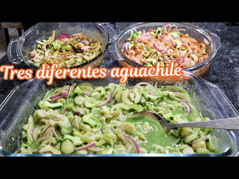 AGUACHILE ROJO,VERDE Y SALSA OSCURA