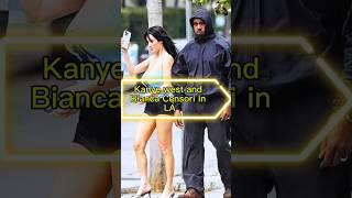 Kanye west and Bianca Censori in LA #kanyewest #biancacensori #shorts