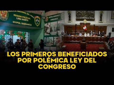 ¡GRACIAS AL CONGRESO! | Presuntos policías extorsionadores son liberados por ley del Congreso