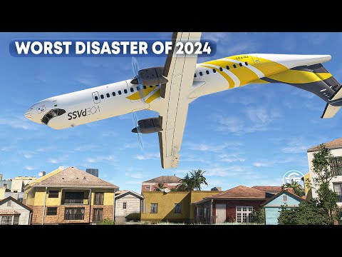 Worst Air Crash in 17 Years | Crashing Moments Before Landing (With Real Video)