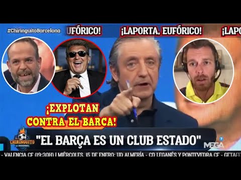 🚨EN EL CHIRINGUITO EXPLOTAN CONTRA el BARÇA "ES EL CLUB ESTADO" TRAS el CASO de DANI OLMO