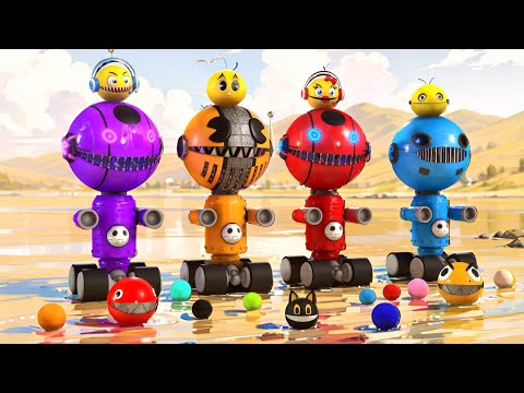 Pacman vs Robot Monsters vs Robot Pacman