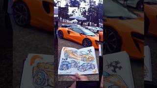 Sketching ✅ Business cards ❌ #oversteer #mclaren #hhiconcours #carsketching #automobile