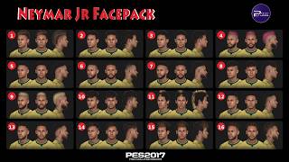 Neymar Facepack PES 2017 | Every Neymar Jr face converted from PES 2018-eFootball 2026