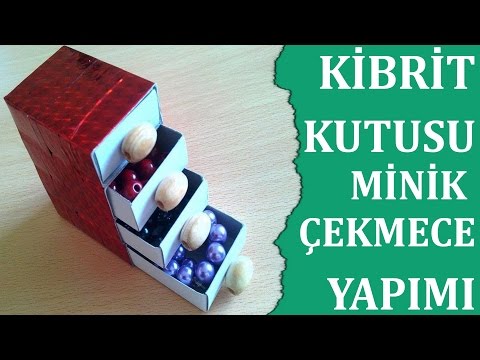 Kibrit Kutusundan Minik Çekmece Yapımı - Kendin Yap - DIY - Canım Anne @Canım Anne