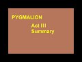 Understanding Character Interactions in Pygmalion