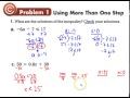 Solving Multi-Step Inequalities
