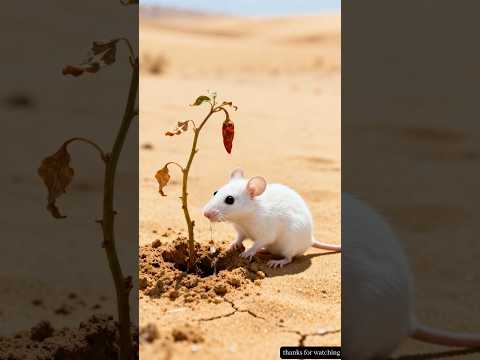 The rat saved the chilli plant from drying up by watering it.😭#ai #tree #save #rat