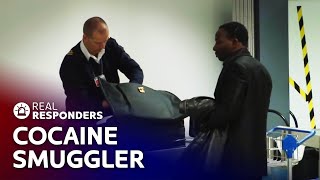 Police Expose Cocaine Smuggler With Drugs Hidden in His Suitcase | Real Responders