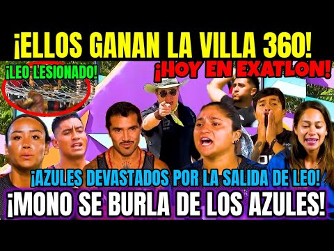 HOY EN EXATLON 💥 ELLOS GANAN LA VILLA 360 ✅ MONO LESIONADO! AVANCE LUNES 10 EXATLON MÉXICO #exatlón