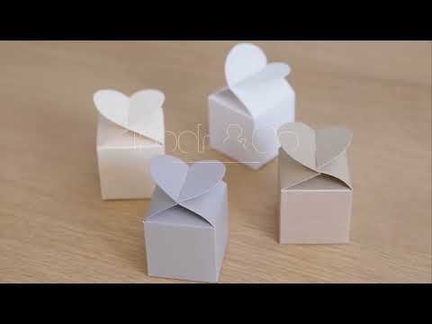 Bomboniere Chocolate Modern Box White Pack 20 (45x45x55mmH)