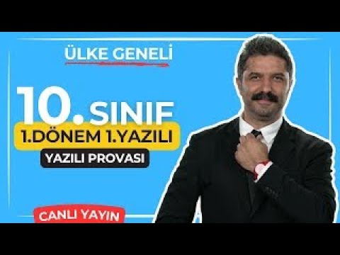 10.Sınıf, Ülke Geneli , 1.Dönem - 1.Yazılı Provası, Türk Dili ve Edebiyatı Dersi