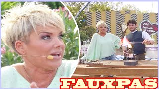 Fauxpas im „ZDF-Fernsehgarten“Gast tritt mit Kommentar über Inka Bauses toten Vater ins Fettnäpfchen