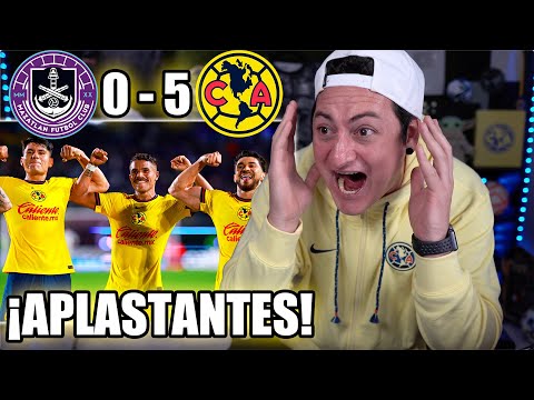 ¡EL TERROR DE LA LIGA! Reacciones Mazatlán 0-5 América