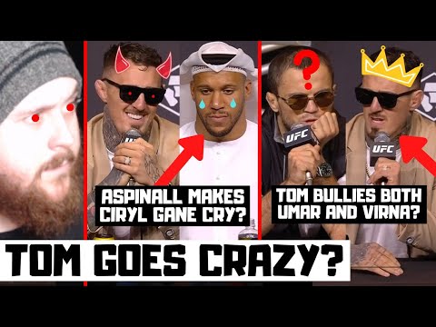 UFC 321 Press Conference Reaction! Tom Aspinall GOES CRAZY? CHOKESLAMS Gane? INJURES Umar?
