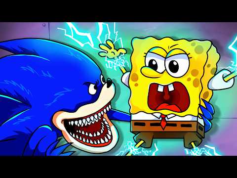 Best of SpongeBob vs SHIN SONIC TAPES cartoon Animation (Part 4)