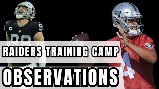 SIX OBSERVATIONS from Las Vegas Raiders Training Camp (so far)