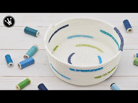 DIY - Rope bowl nähen I Rope basket I Seilkorb nähen I How to [GERMAN]