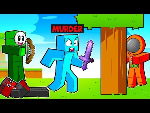 ¡100 JUGADORES en el SERVIDOR DE MURDER MYSTERY en MINECRAFT!
