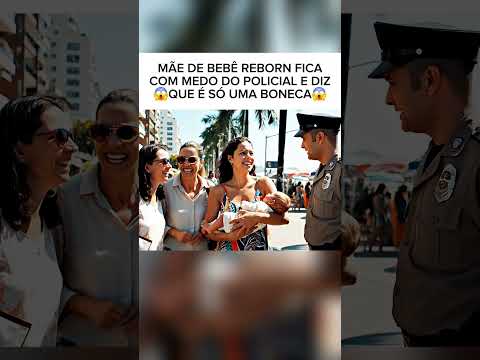 mãe de bebê reborn fica com medo de policial e diz que é só uma boneca