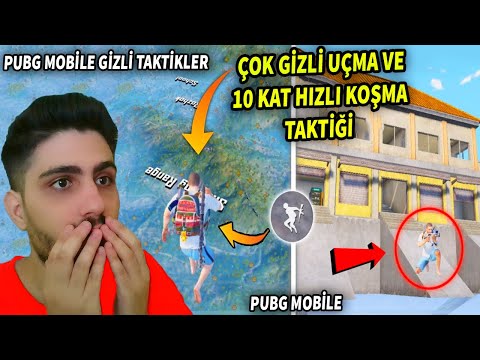 GİZLİ UÇMA VE 10 KAT HIZLI KOŞMA TAKTİĞİ - PUBG Mobile Rank Kasma Taktikleri