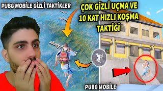 GİZLİ UÇMA VE 10 KAT HIZLI KOŞMA TAKTİĞİ - PUBG Mobile Rank Kasma Taktikleri