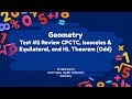 Geometry Concepts: CPCTC, Isosceles & Equilateral Theorems