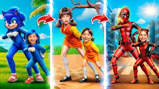 Batalla de cambio de imagen: Gwen Stacy vs Muñeca del Juego del Calamar vs Hombre Araña