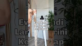 Evde Lambader başlığı yapıyoruz🌼 #diy #bohovibes