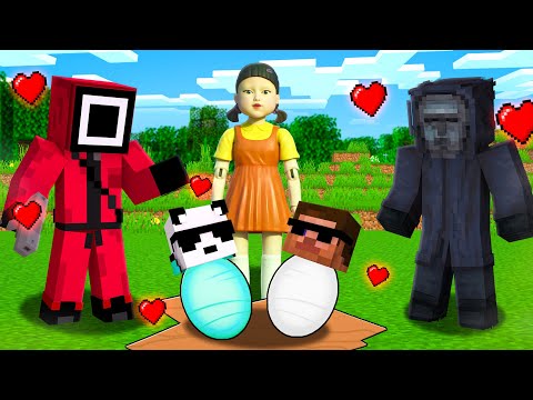 We Got ADOPTED by SQUID GAME FAMILY in Minecraft!