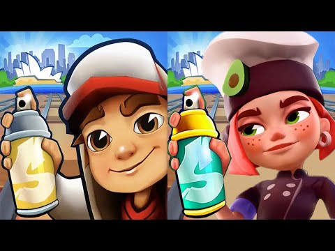 Subway Surfers Sydney 2024 unlock Taha Chili-Taha Outfit vs unlock Audrey Sydney Surfer Gameplay HD