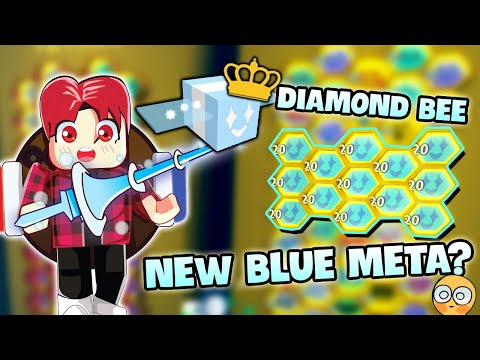 Sự Thật Về META BLUE Mới Với DIAMOND BEE Trong Bee Swarm Simulator! - Roblox