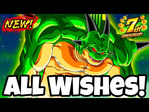 🔥 ALL SECRET WISHES FOR PORUNGA + HOW TO GET DRAGON BALLS FAST!!! (DB Legends 7th Year Anniversary)