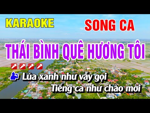 Thái Bình Quê Hương Tôi Karaoke Song Ca Nhạc Sống | Nguyễn Linh