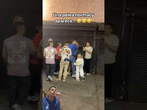 Pobrecito! El solo querÃa detener la pelea! 😰🤣#humor