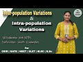 Intrapopulation and Interpopulation Variation